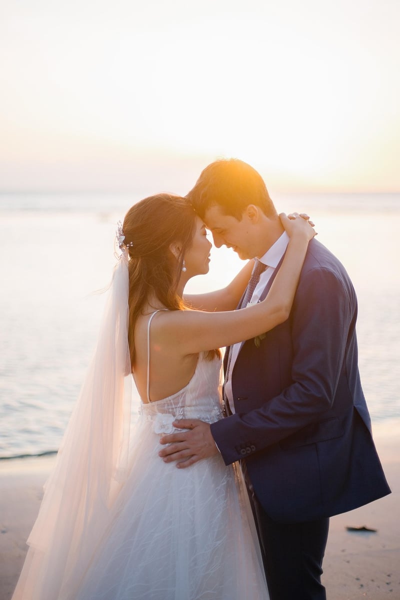 Bride and Groom on Beach